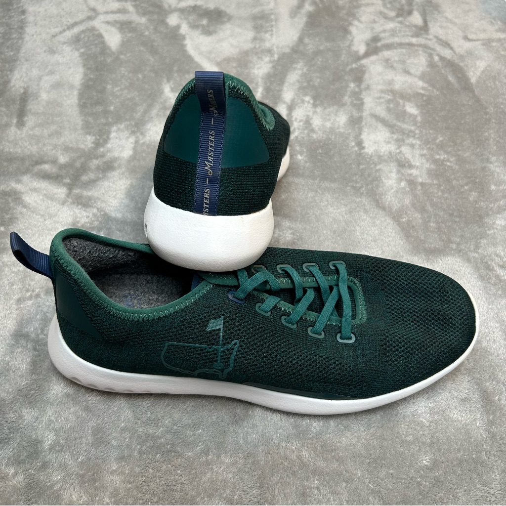 Peter Millar Masters Golf Shoes Sneakers Color Green & White Knit Upper Size 11